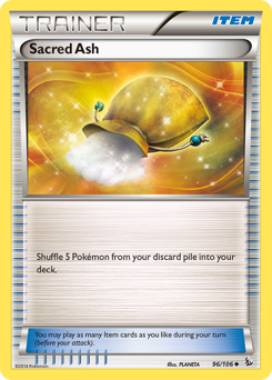 Sacred Ash, Flashfire #96, Pokémon TCG card
