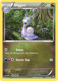 Sliggoo, Flashfire #73, Pokémon TCG card