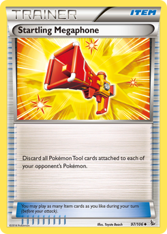 Startling Megaphone, Flashfire #97, Pokémon TCG card