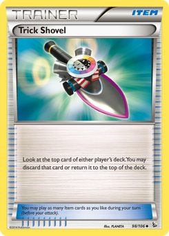 Trick Shovel, Flashfire #98, Pokémon TCG card