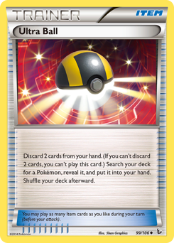 Ultra Ball, Flashfire #99, Pokémon TCG card