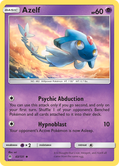 Azelf, Forbidden Light #43, Pokémon TCG card