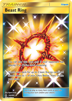 Beast Ring, Forbidden Light #141, Pokémon TCG card