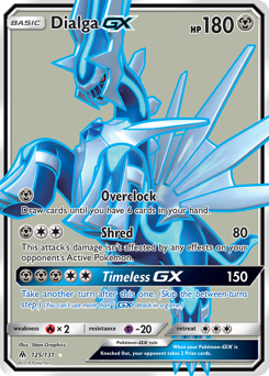 Dialga-GX, Forbidden Light #125, Pokémon TCG card
