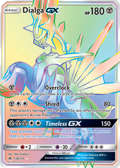Dialga-GX, Forbidden Light #138, Pokémon TCG card