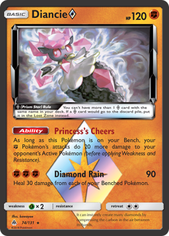 Diancie ◇, Forbidden Light #74, Pokémon TCG card