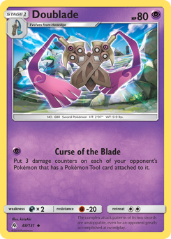 Doublade, Forbidden Light #48, Pokémon TCG card