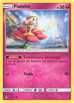 Flabébé, Forbidden Light #83, Pokémon TCG card