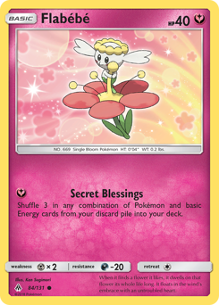 Flabébé, Forbidden Light #84, Pokémon TCG card