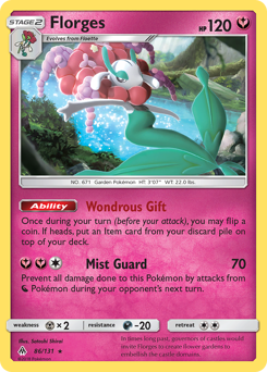 Florges, Forbidden Light #86, Pokémon TCG card