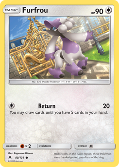 Furfrou, Forbidden Light #99, Pokémon TCG card