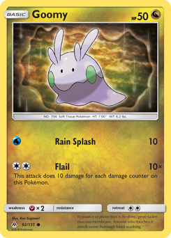 Goomy, Forbidden Light #92, Pokémon TCG card