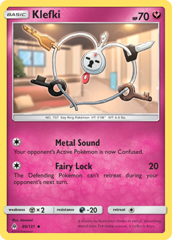 Klefki, Forbidden Light #89, Pokémon TCG card