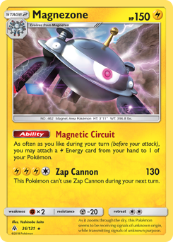 Magnezone, Forbidden Light #36, Pokémon TCG card