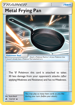 Metal Frying Pan, Forbidden Light #112, Pokémon TCG card