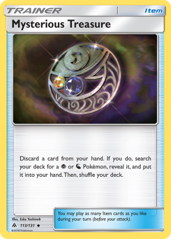 Mysterious Treasure, Forbidden Light #113, Pokémon TCG card