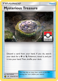 Mysterious Treasure, Forbidden Light #113a, Pokémon TCG card