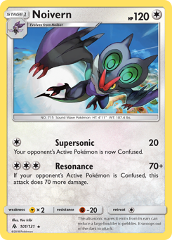 Noivern, Forbidden Light #101, Pokémon TCG card