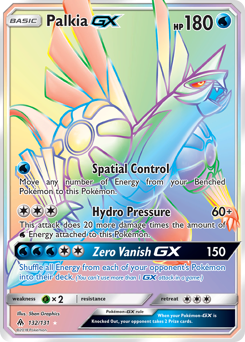 Palkia-GX, Forbidden Light #132, Pokémon TCG card