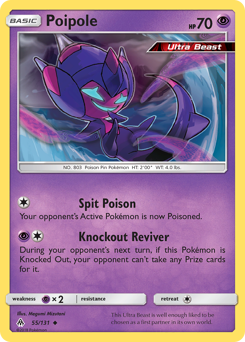 Poipole, Forbidden Light #55, Pokémon TCG card