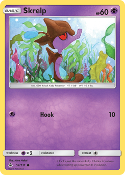 Skrelp, Forbidden Light #52, Pokémon TCG card