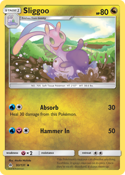 Sliggoo, Forbidden Light #93, Pokémon TCG card