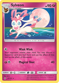 Sylveon, Forbidden Light #87, Pokémon TCG card