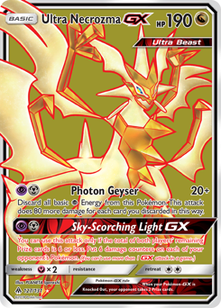 Ultra Necrozma-GX, Forbidden Light #127, Pokémon TCG card