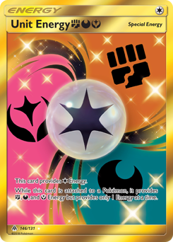 Unit Energy FightingDarknessFairy, Forbidden Light #146, Pokémon TCG card