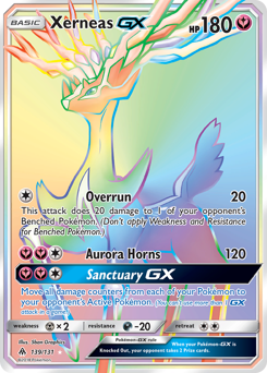 Xerneas-GX, Forbidden Light #139, Pokémon TCG card
