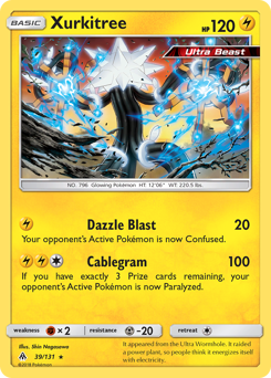 Xurkitree, Forbidden Light #39, Pokémon TCG card