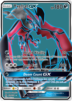 Yveltal-GX, Forbidden Light #124, Pokémon TCG card