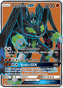 Zygarde-GX, Forbidden Light #123, Pokémon TCG card