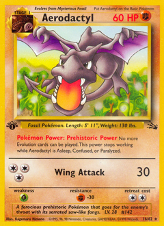 Aerodactyl, Fossil #16, Pokémon TCG card