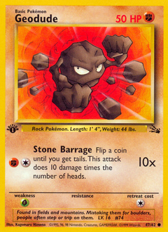 Geodude, Fossil #47, Pokémon TCG card