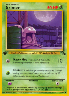 Grimer, Fossil #48, Pokémon TCG card