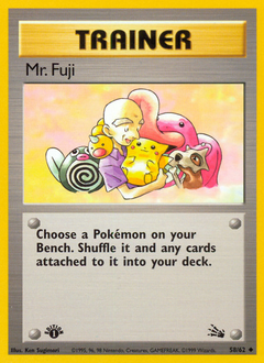 Mr. Fuji, Fossil #58, Pokémon TCG card