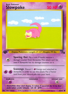 Slowpoke, Fossil #55, Pokémon TCG card