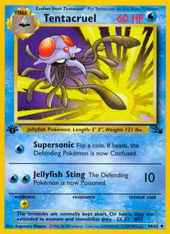 Tentacruel, Fossil #44, Pokémon TCG card