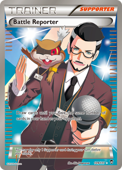 Battle Reporter, Furious Fists #109, Pokémon TCG card