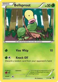 Bellsprout, Furious Fists #1, Pokémon TCG card