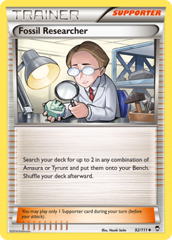 Fossil Researcher, Furious Fists #92, Pokémon TCG card