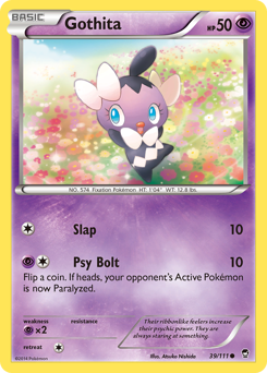 Gothita, Furious Fists #39, Pokémon TCG card