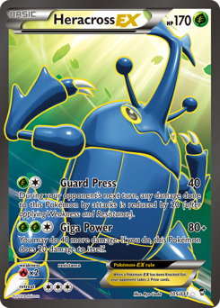 Heracross-EX, Furious Fists #105, Pokémon TCG card