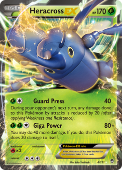 Heracross-EX, Furious Fists #4, Pokémon TCG card