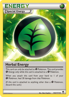 Herbal Energy, Furious Fists #103, Pokémon TCG card