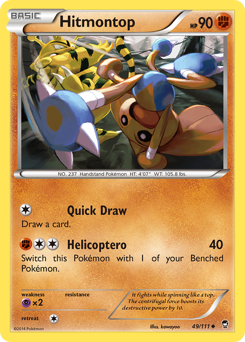 Hitmontop, Furious Fists #49, Pokémon TCG card