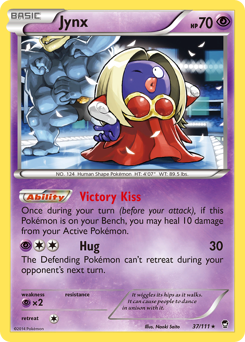 Jynx, Furious Fists #37, Pokémon TCG card