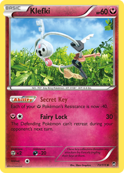Klefki, Furious Fists #73, Pokémon TCG card