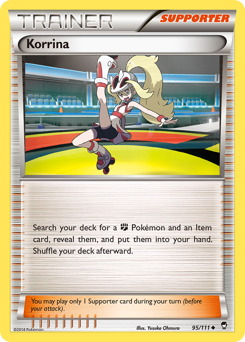 Korrina, Furious Fists #95, Pokémon TCG card